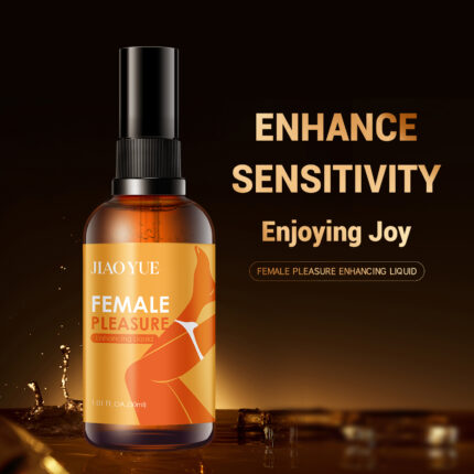 JIAOYUE Female Pleasure Enhancing Liquid, with a volume of 1.01 fl. oz. (30ml), is made from plant extracts that are gently nourishing and quality assured. The product aims to enhance sensitivity in the female intimate area, providing lubrication for rapid orgasm without the need for foreplay, stimulating desire, and moisturizing. It contains ingredients such as α-Arbutin, Aloe Vera, and Centella Asiatica extract, which help to accelerate blood circulation and increase the sensation of warmth, enhancing the sexual experience. To use, after cleaning the external genitalia, apply a moderate amount to the intimate area more than 3 centimeters, massage for 3-5 minutes, and then engage in sexual activity. For storage, avoid light, seal, and moisture, and keep in a cool and dry place.