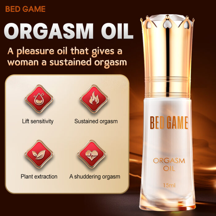 BED GAME's Orgasm Oil is a botanically derived pleasure oil designed to elevate sexual experiences for a more profound connection. With a focus on enhancing sensitivity and stimulating the female genital area, this oil is formulated to awaken deep desires and provide a variety of sensory experiences. The 15ml pump bottle ensures a hygienic and contactless application, making it safe and easy to use. Key ingredients like A-arbutin, Poria Cocos Extract, and Centella Asiatica Root Extract work together to stimulate the secretion of female hormones and enhance the pleasure of intimate moments. The oil is safe without side effects and has been through authoritative detection for quality assurance, allowing users to enjoy a triple orgasm experience with confidence. Certified by JIAOYUE PHARMACEUTICAL (HUIZHOU) COLTD and compliant with international standards, BED GAME's Orgasm Oil is the perfect addition for couples seeking to explore new dimensions of pleasure.